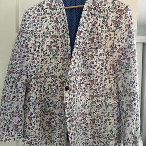 Linea Uomo Size 52 Blazer - Funky Paisley Print